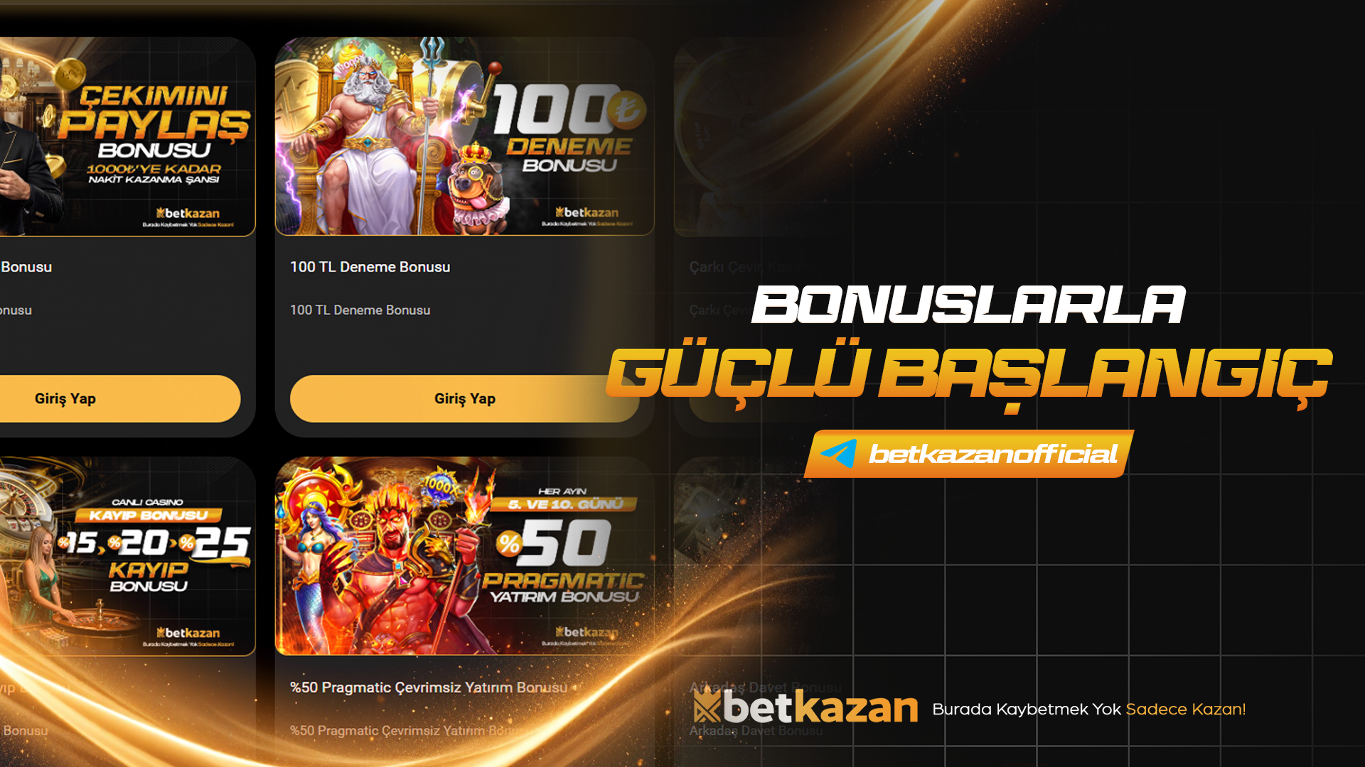 Bonuslarla Guclu Baslangic